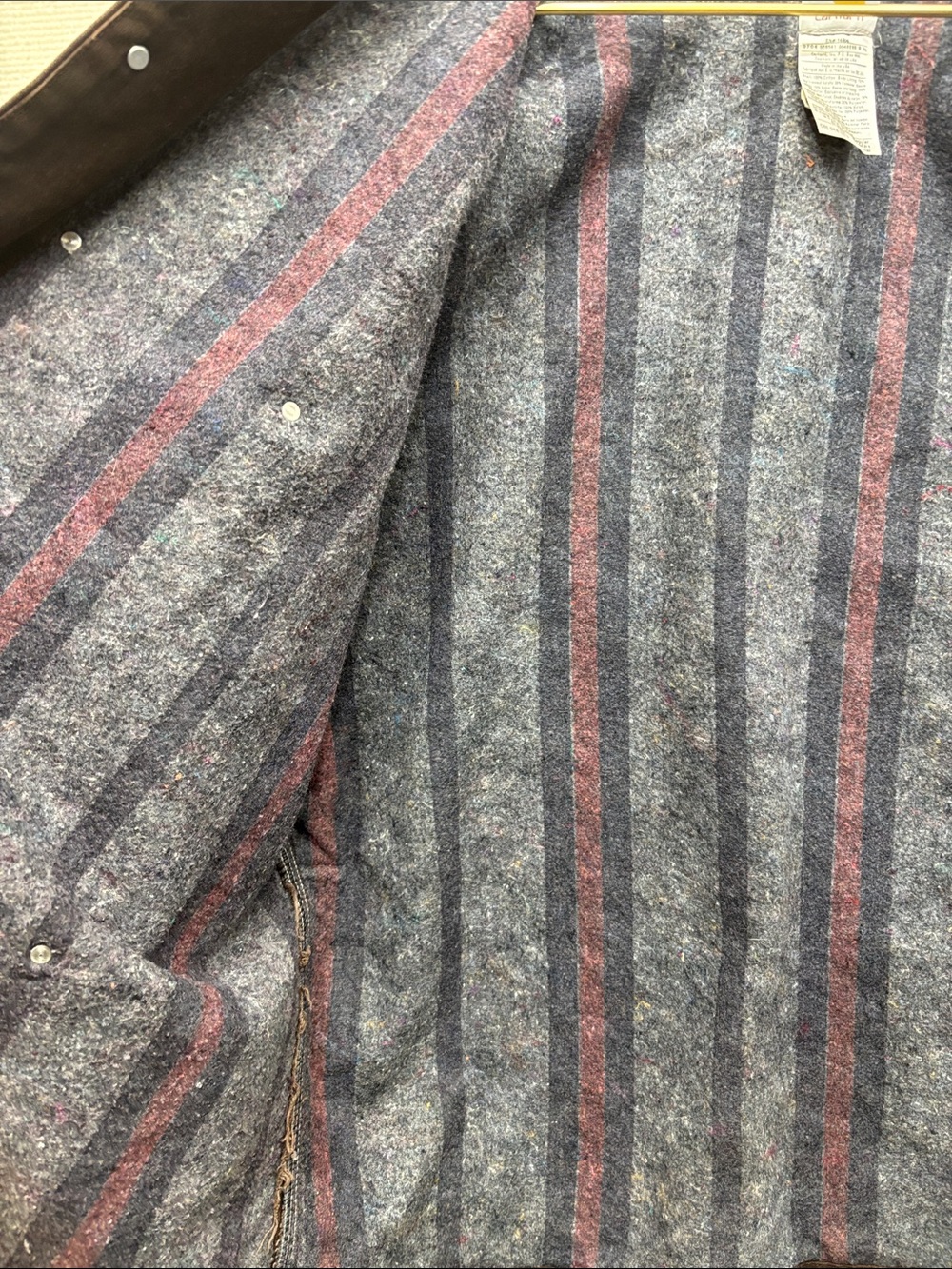 Carhartt 2XL vintage USA lined Canvas Duck Chore Jacket with Corduroy Collar - Picture 4 of 12